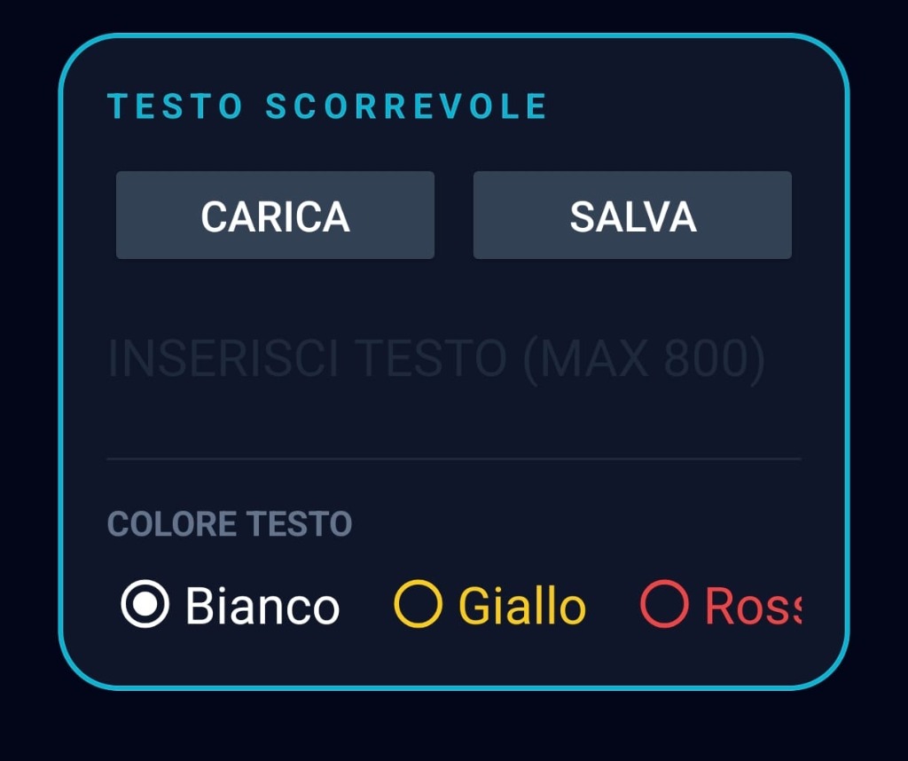 Scritte Scorrevoli Tipo TV